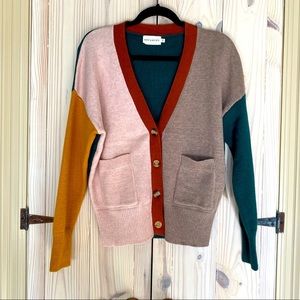 ModCloth Colorblock Cardigan